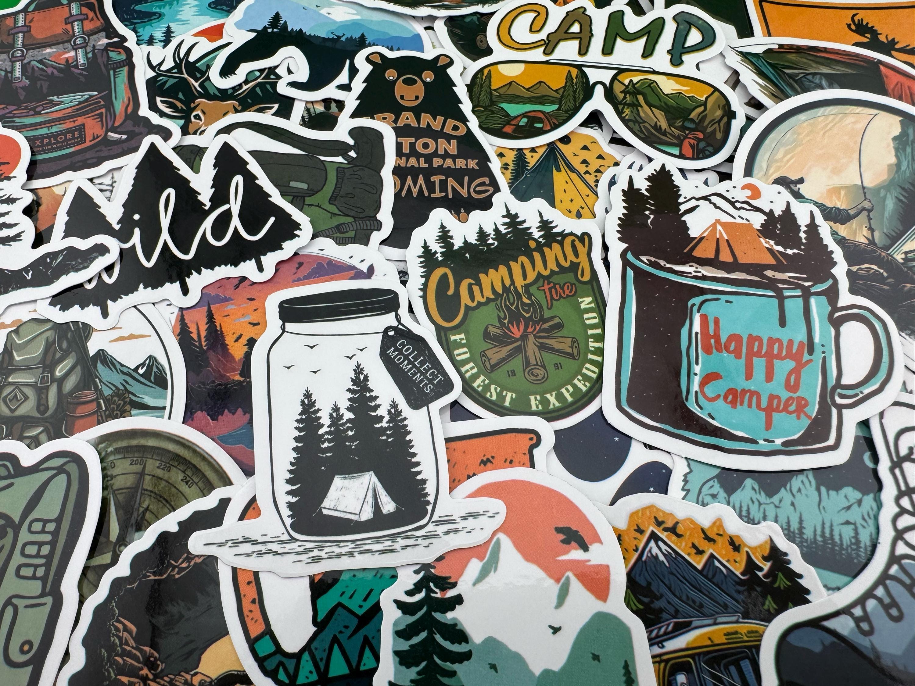 Sticker For Outside Nature-inspired Waterproof Adventure Decals: Durable Vinyl Stickers for ...