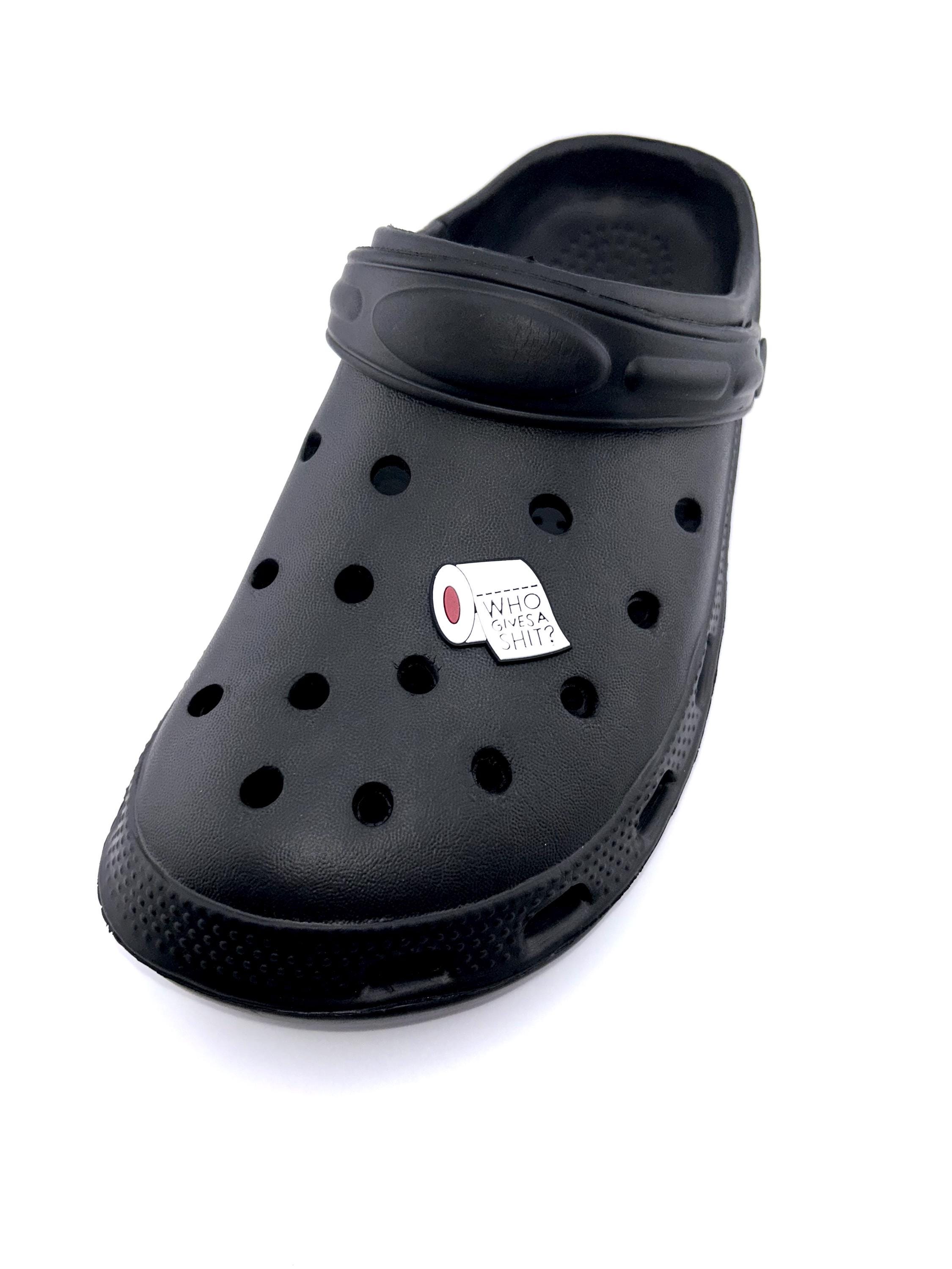 Hilarious Toilet Paper Shoe Charm: Quirky Bathroom-Themed Footwear Accessory for Novelty Lovers
