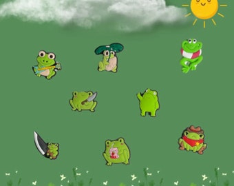Whimsical Frog Shoe Charm: Nature-Inspired Accessory for Kids & Adults - Perfect Gift for Amphibian Lovers