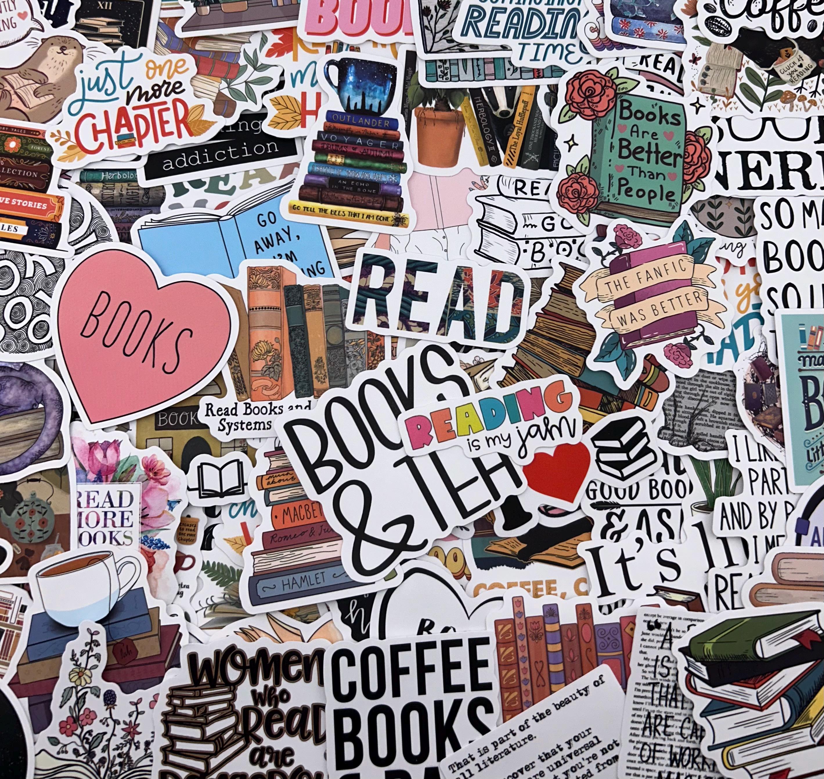 Book Lover Sticker Pack: Aesthetic Designs for Reading, Journaling ...