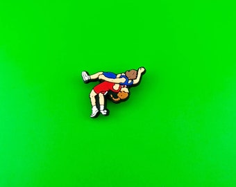 Wrestling Clog Charm – Gift for Wrestler, Coach
