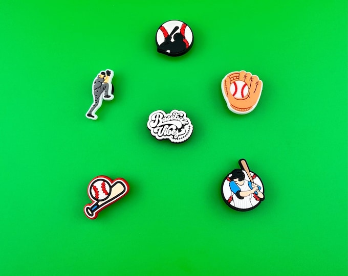 Adorable Baseball Shoe Charm for Clogs - Whimsical Gift for MVPs