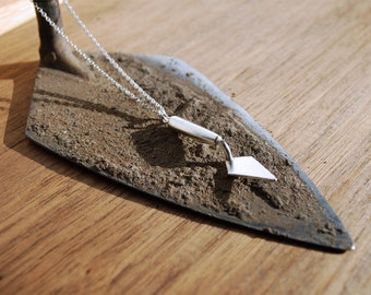 Tiny Trowel Pendant | Archaeology & Paleontology jewelry