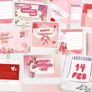 Tarjeta romántica de San Valentín, para él, para ella, tarjeta de San Valentín para esposo, novio, carta de amor con poema, tarjeta de San Valentín, esposa, novia