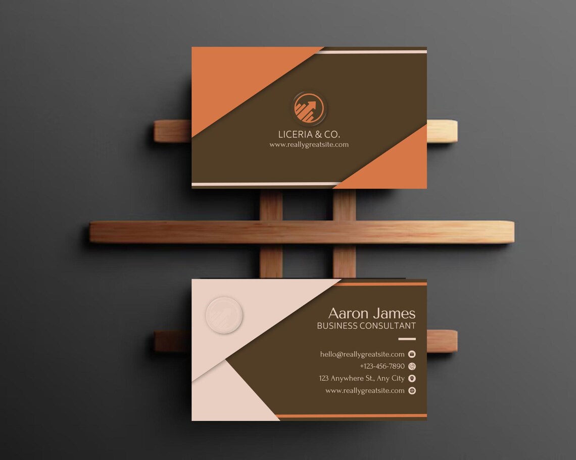 Printable Business Card Template Collection, Customizable Digital ...