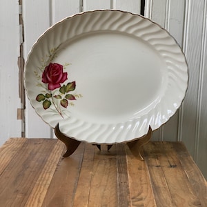 Ridgeway Anniversary Rose Ironstone Platter