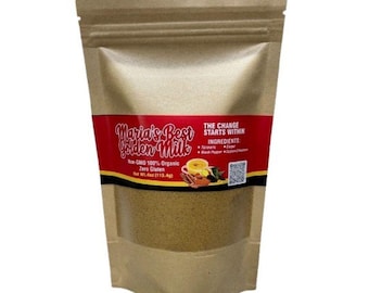 Golden Milk Powder, Organic Turmeric Latte Mix, Anti-inflammatory Drink, Sugar free, Wellness Drink 4oz (24 ser) Ginger, Cinnamon