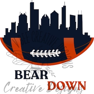 Futebol de Chicago Svg, PNG, Jpg, Time de Futebol, Bears, Chicago, Bear