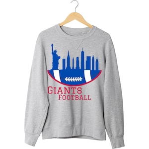 NY Giants Football T-Shirt: NYC Skyline Sports Team Spirit