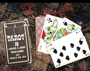 Vintage French Tarot Cards: Collectible Deck with Artwork