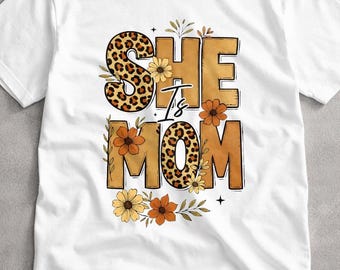 Camiseta "Ella es mamá", Camiseta retro para mamás, Camiseta "Vida de mamá", Camiseta floral para mamás, Camiseta con versículos bíblicos, Camiseta "Ella es fuerte", Regalo del Día de la Madre, Dibujado a mano