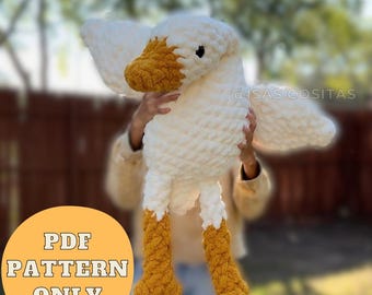 Gansito the Goose | LOW-SEW Crochet Pattern| Jumbo Goose PDF Amigurumi Pattern, English