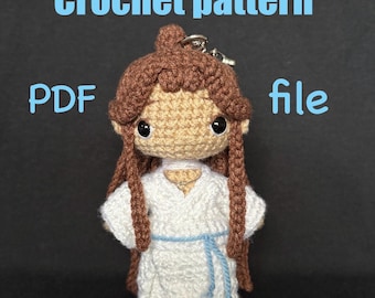 Xie Lian-haakpatroon-pdf voor op Tian Guan Ci Fu geïnspireerde pop/sleutelhanger
