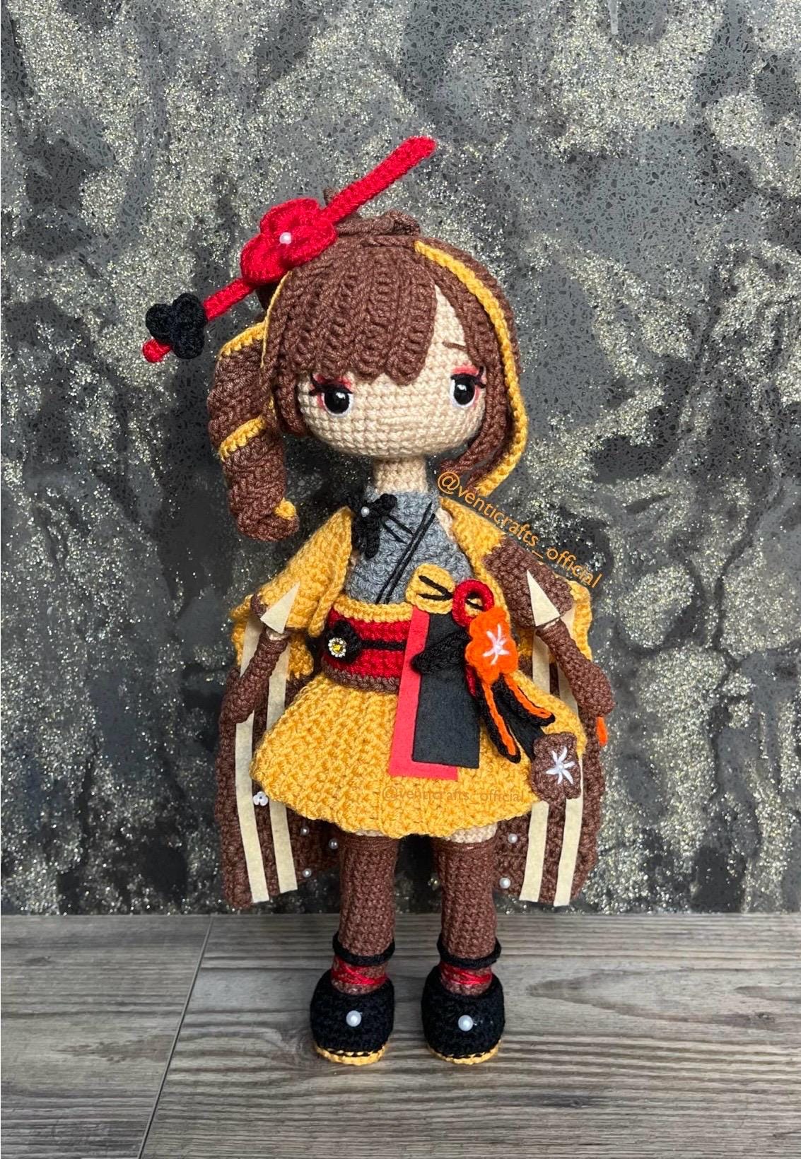 Chiori gehäkelte Puppe, inspirierte Amigurumi Puppe