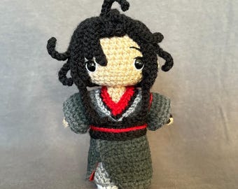 Wei Wuxian crochet doll/keychain - Mo Dao Zu Shi inspired amigurumi