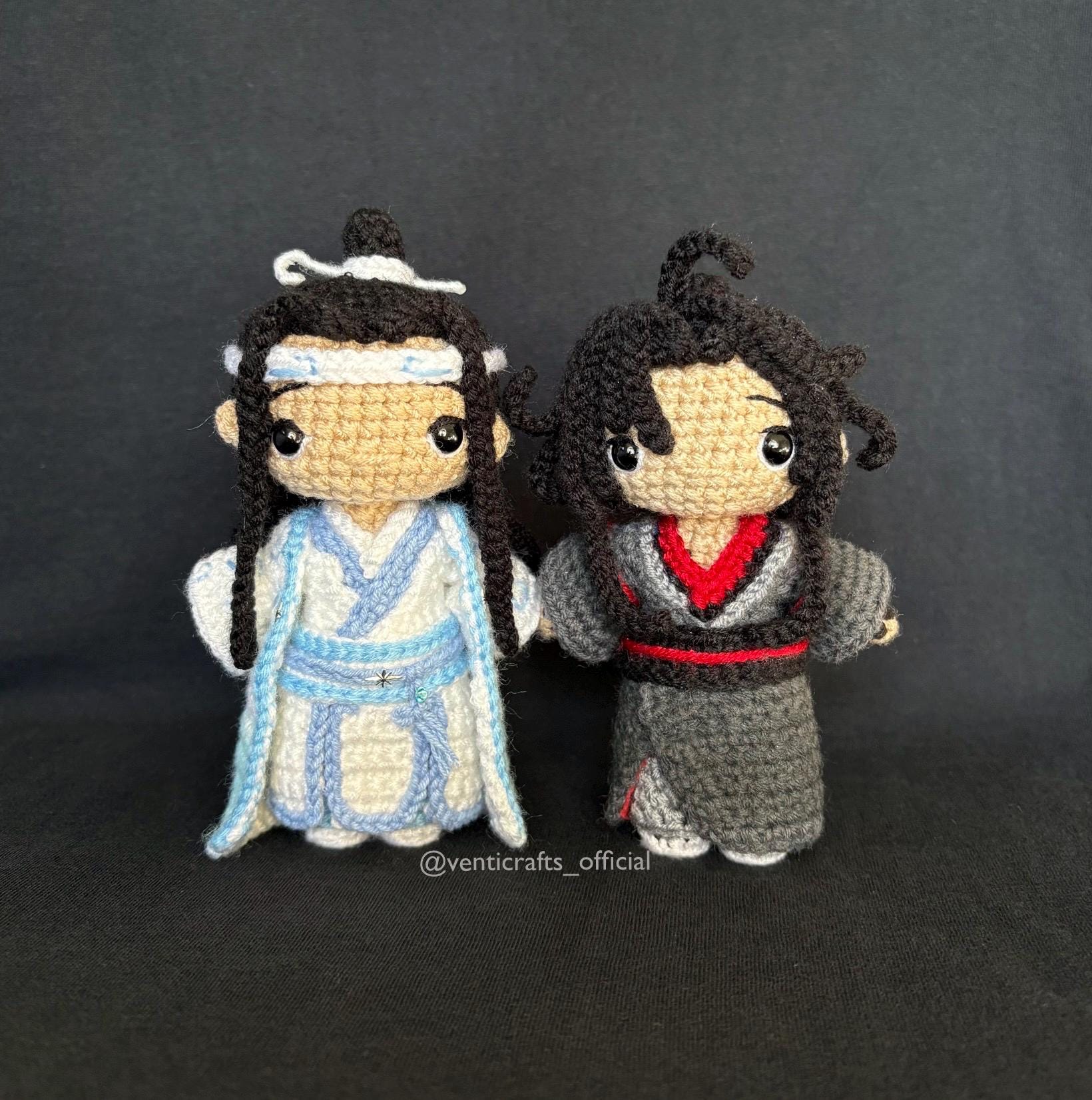 Lan Wangji Crochet Pattern PDF for Mo Dao Zu Shi Inspired Doll
