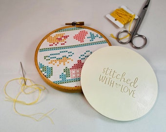 6-inch Hoop Back/Hoop Butt for finishing Embroidery or Cross-Stitch projects - Made in the USA