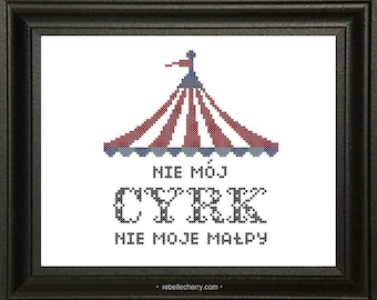 Nie mój cyrk. Nie moje matpy. "Not My Circus.  Not My Monkeys." [Polish Version]
