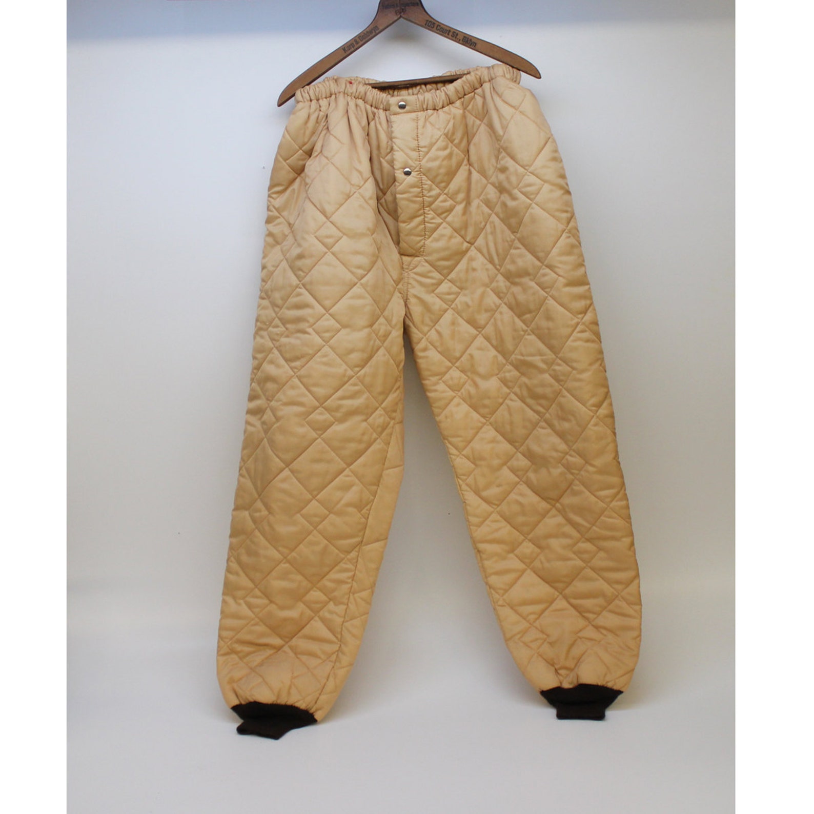 60's Mens Quilted Long Underwear Bottoms Extra Large Etsy