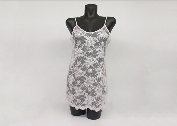 Vintage White Lace Chemise Mini Nightgown / Lady Cameo / Medium to Large - Etsy Vintage White Lace Chemise Mini Nightgown / Lady Cameo / Medium to Large - Etsy