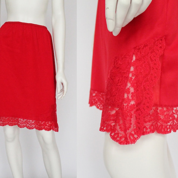 Red Half Slip Etsy