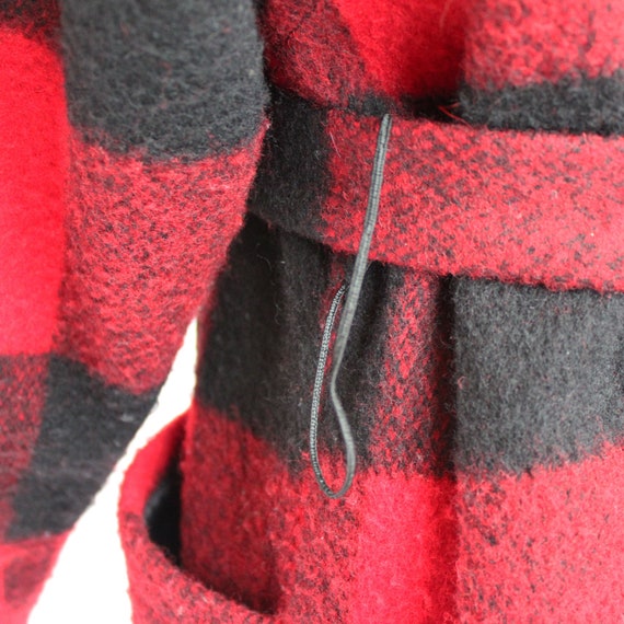 Vintage Woolrich Red and Black Buffalo Plaid Belt… - image 7