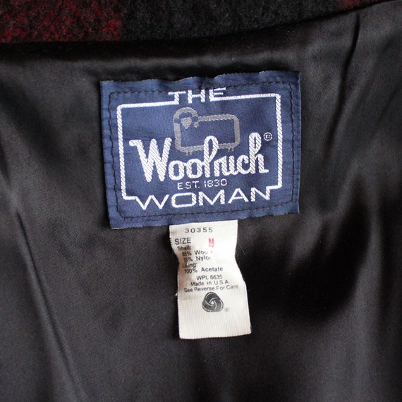 Vintage Woolrich Red and Black Buffalo Plaid Belt… - image 10