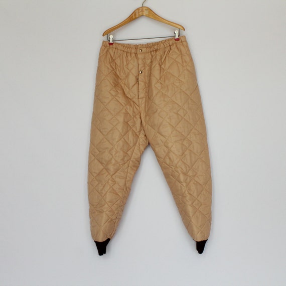 60's Mens Quilted Long Underwear Bottoms Large to Extra Etsy