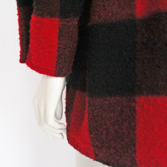 Vintage Woolrich Red and Black Buffalo Plaid Belt… - image 5