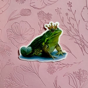 Fairytale frog prince sticker