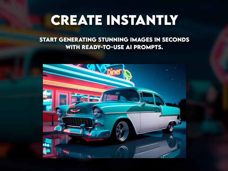 Leonardo AI Prompts to Create Professional Classic Car Wall Art High ...