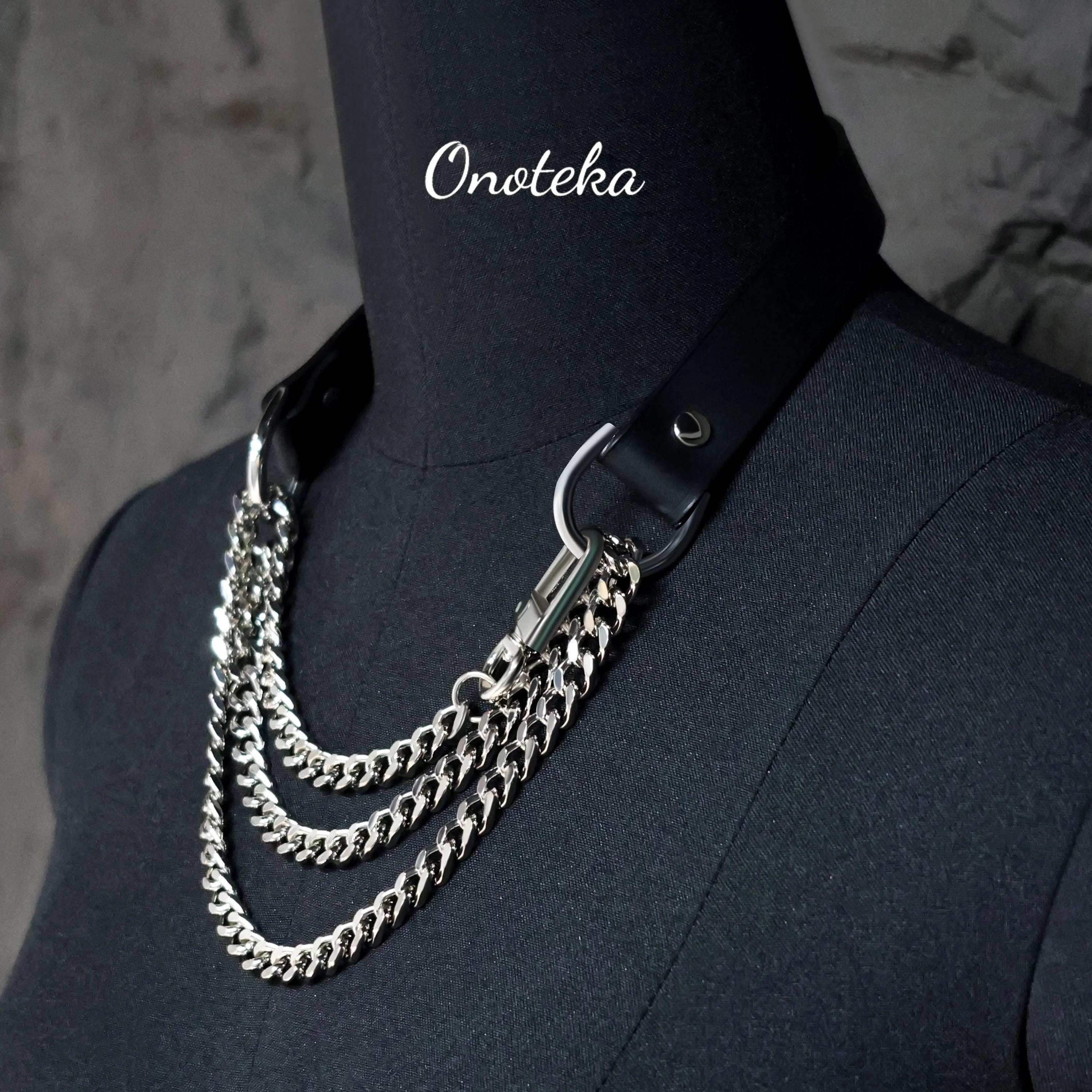 Choker and leash set hot sale