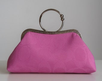 Vintage Coach Soho Large Pink Leather Framed Kisslock Wristlet! - Etsy