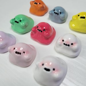 Ghosties & Goopies Mini Desk Friend! Handmade clay figure, Chunky, Sculpture, Cute Ditto