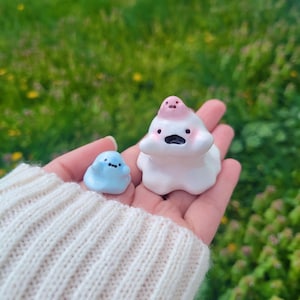 Ghosties & Goopies Desk Friend! Handmade clay figure, Chunky, Sculpture, Cute Ditto