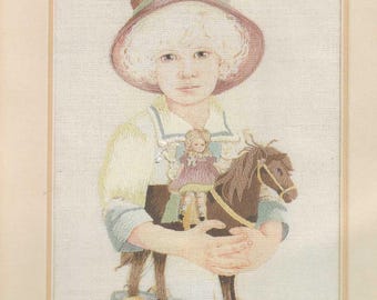 Needle Treasures Stitchery "Jody and the Toy Horse" Crewel Kit #00558 SEALED