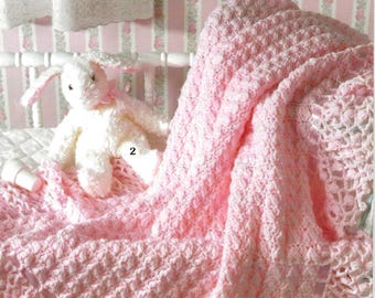 Leisure Arts "So Sweet Baby Afghans" Knit & Crochet Leaflet