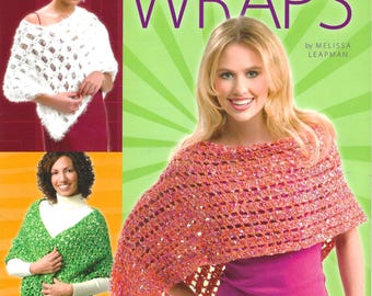 American School of Needlework"Easy Breezy Wraps" Crochet Booklet #1383