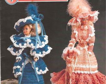 Annie's Attic "Victorian Fashion Dolls" Crochet Leaflet #87V26