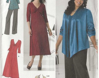 Simplicity #2336 Misses' / Women's Skirt, Pants, Jacket, Knit Dress & Tops Size AA (10,12,14,16,18) UNCUT