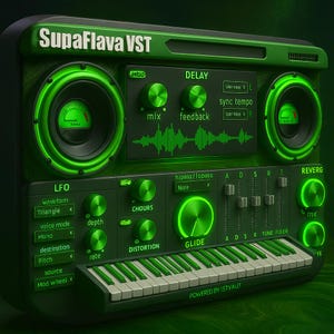 SupaFlava VST Plugin | 140 Sounds + Drum Kits | Trap Hip Hop RnB Producer Plugin | AU VST VST3 for Mac & Windows | Instant Download