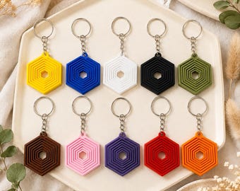 24 Piece Heart Fidget Keychain Bulk Set | Colorful Heart Keyrings | Sensory Bag Charms | Party Favors | Classroom Prizes