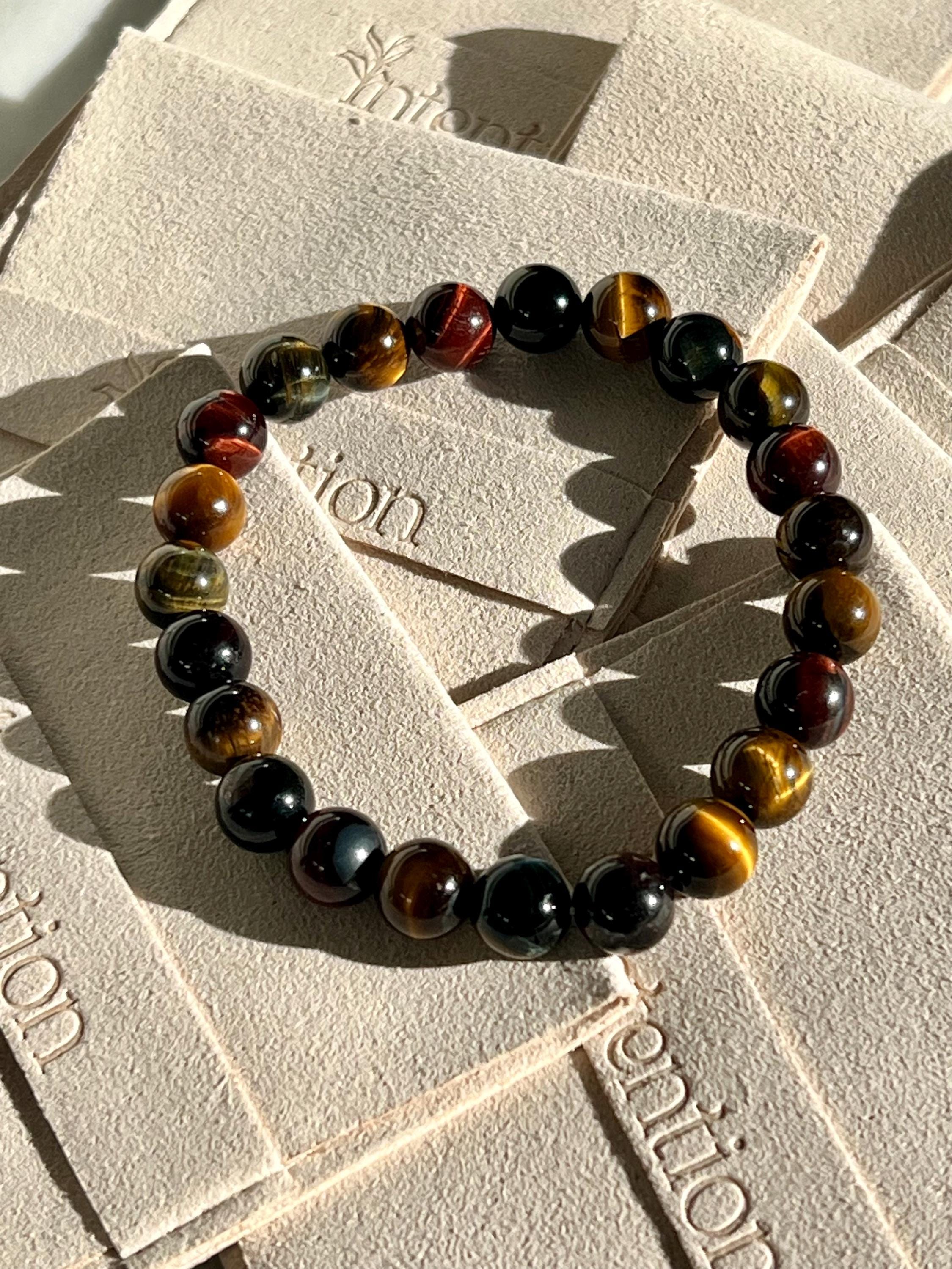 Tigers Eye Crystal Bracelet, Healing Crystal, Tigers Eye Gemstone Jewelry Gift for Him, Gift for Her, Graduation Gift, Unique Gift