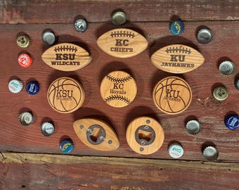 ¡Abridores de botellas magnéticos! KC Chiefs - KSU - KU - Royals