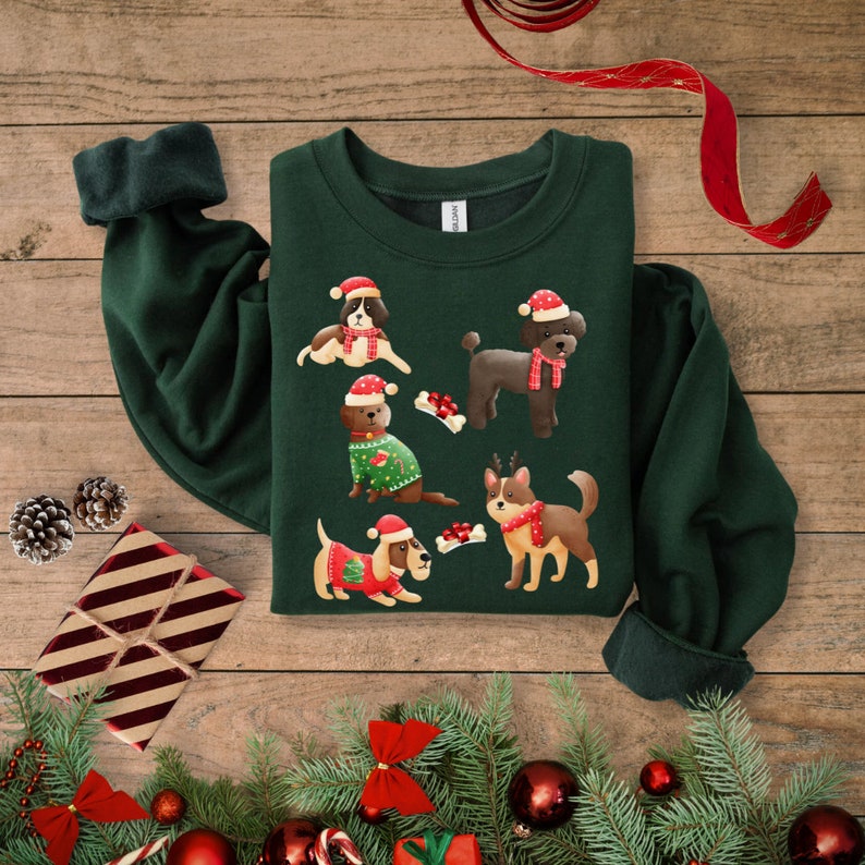 Alina Santa Doggie Christmas Sweater