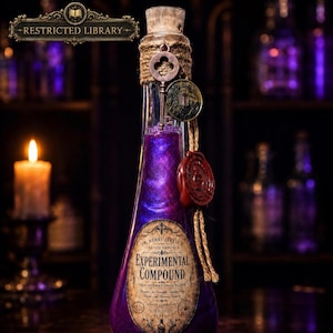 Dr. Jekyll Experimental Compound Potion Bottle, Victorian Gothic Decor