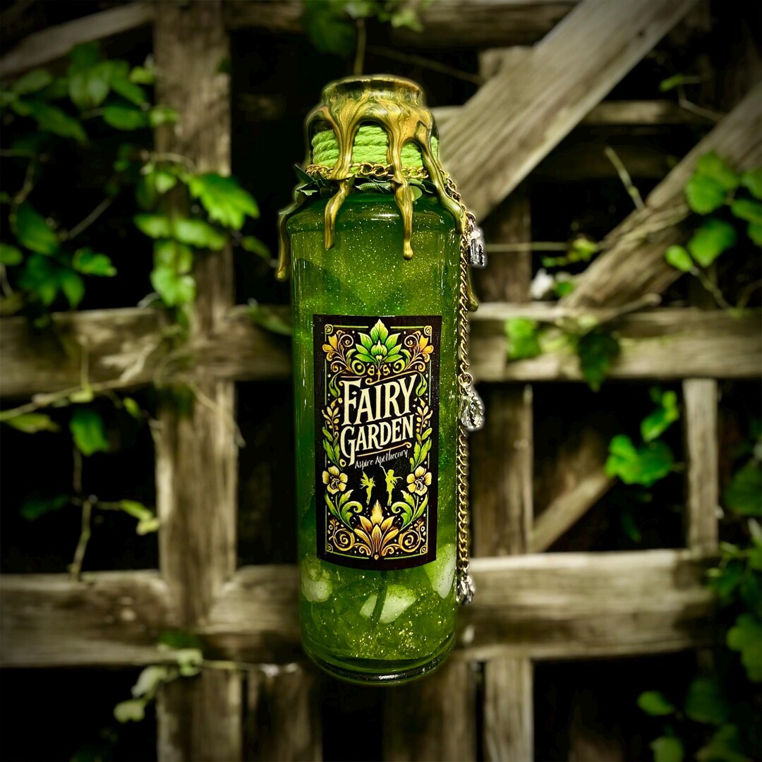 Handmade Fairy Garden Potion: Gothic Home Decor, Witchy Elixir - Etsy