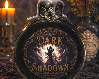 Dark Shadows Potion Bottle | Gothic Fantasy Apothecary Decor