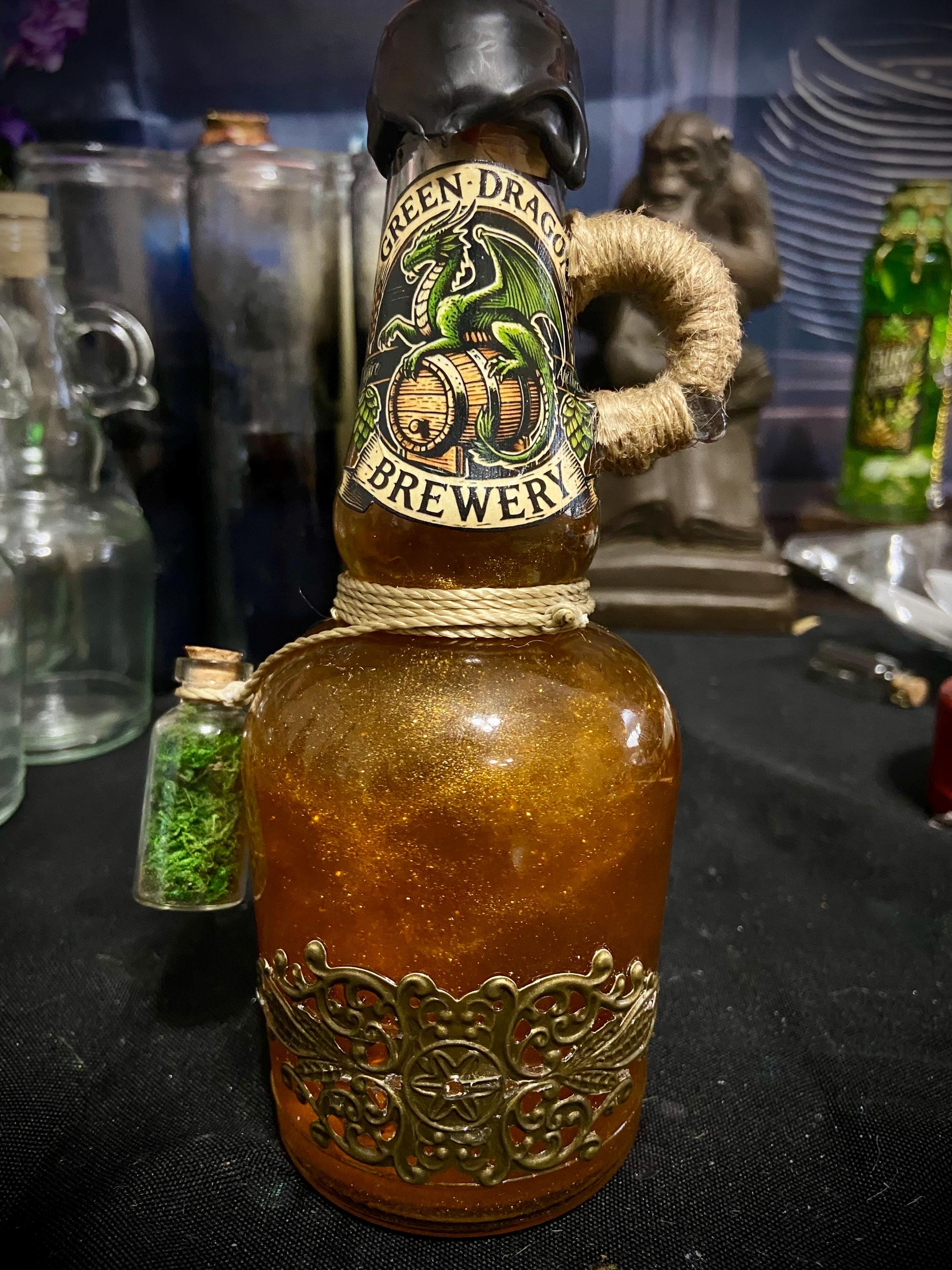Wizard's Reserve Potion Bottle | Golden Elixir Collectible | Fantasy ...
