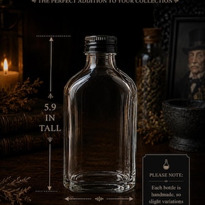 Sleepy Hollow Potion Bottle | Gothic Halloween Collectible | Horror Apothecary Decor | Dark Academia Display | Spooky Gift image 2